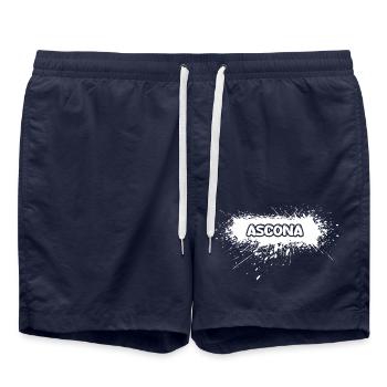 Gift for Ascona - Swim Trunks - french navy - Front - AI Model Male 185 light (185cm)