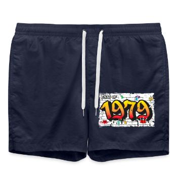 Street Legacy 1979 Graffiti – 46 Years of Urban - Swim Trunks - french navy - Front - AI Model Male 185 light (185cm)