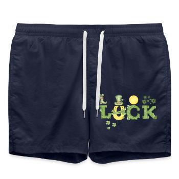La chance est proche - Short de bain - bleu marine - Devant - AI Model Male 185 light (185cm)