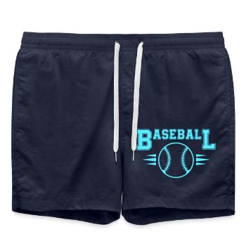 base-ball - Short de bain - bleu marine - Devant - AI Model Male 185 light (185cm)