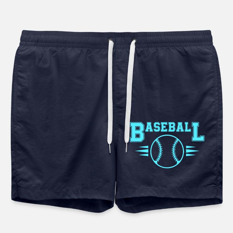 base-ball - Short de bain - bleu marine