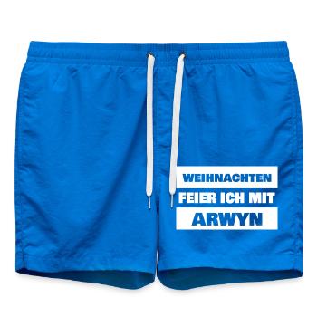 First name Arwyn - Swim Trunks - cobalt blue - Front
