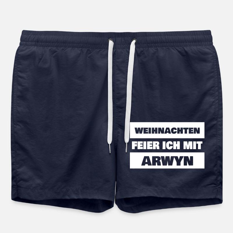 First name Arwyn - Swim Trunks - french navy