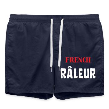 Râleur Français - Short de bain - bleu marine - Devant - AI Model Male 185 light (185cm)