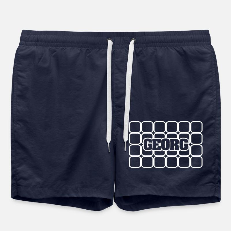 Man's name: Georg - Swim Trunks - french navy