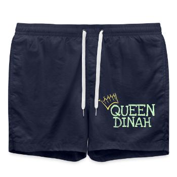 Prénom Dinah - Short de bain - bleu marine - Devant - AI Model Male 185 light (185cm)
