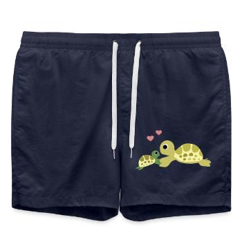 turtle - Swim Trunks - french navy - Front - AI Model Male 185 light (185cm)