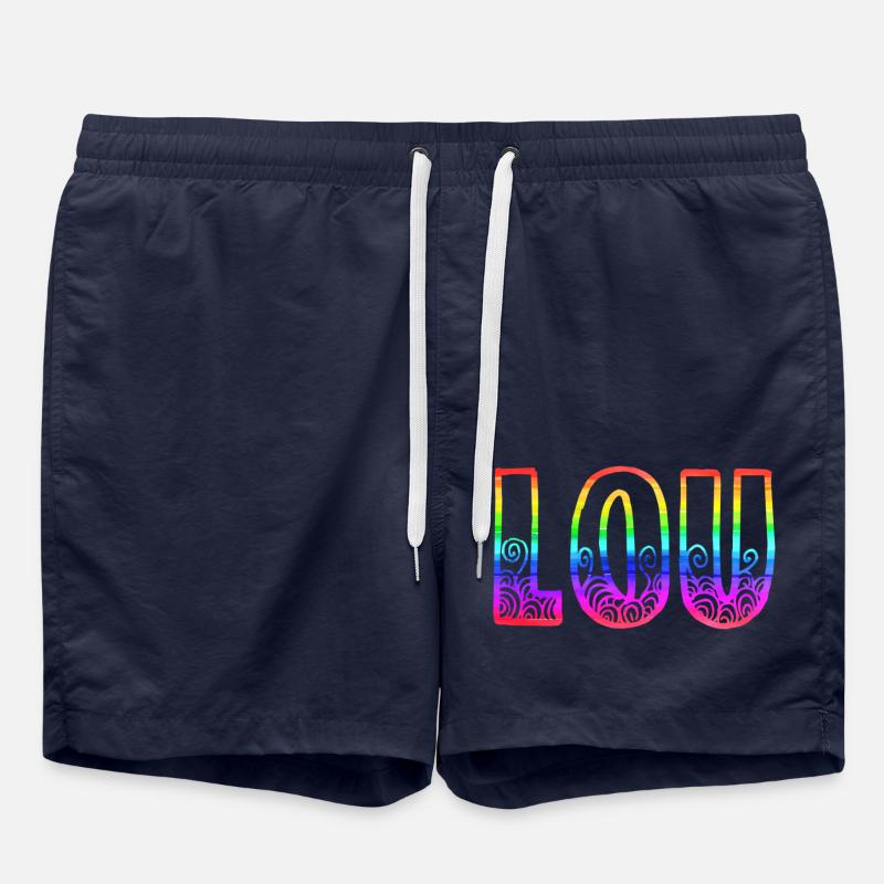 lou rs arc-en-ciel - Short de bain - bleu marine