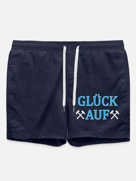 Glück auf - Badeshorts - French Navy