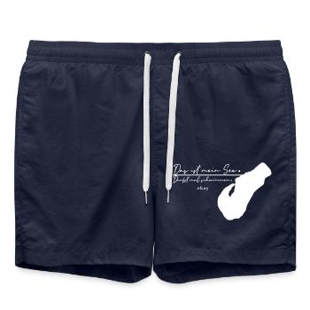 Das ist mein See! // Wörthsee-Liebe // 26022022 - Badeshorts - French Navy - Vorne - AI Model Male 185 light (185cm)