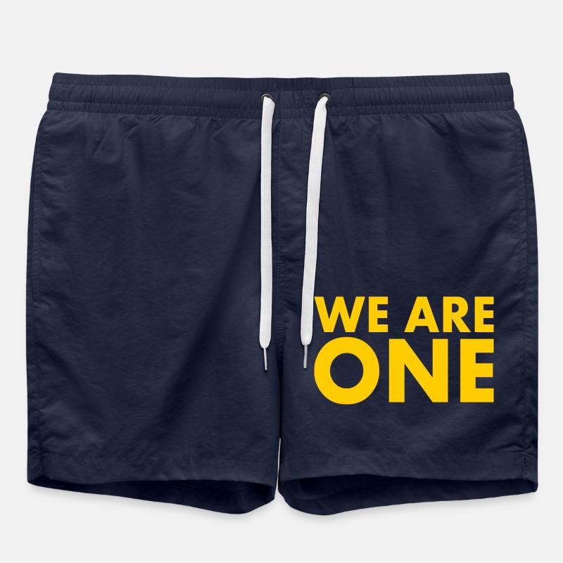 We are one - Short de bain - bleu marine