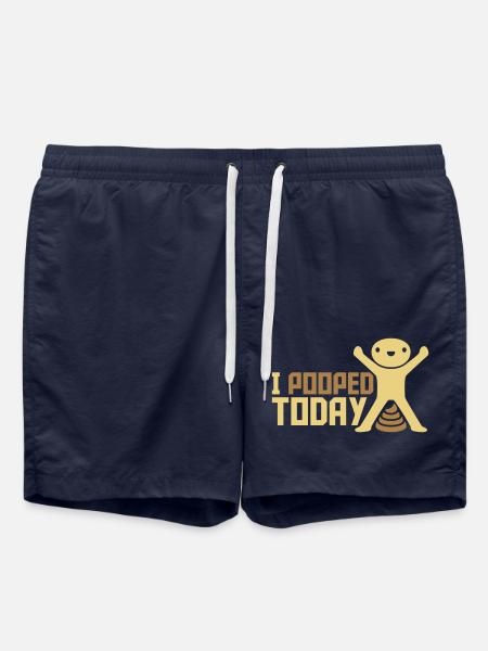 I pooped today quote - Swim Trunks - french navy