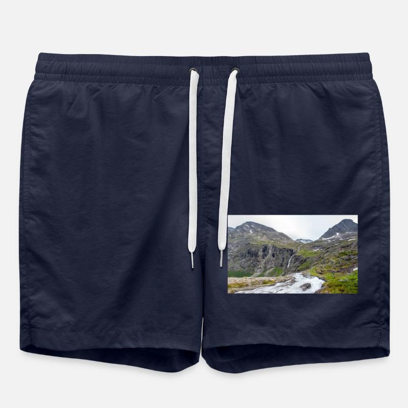 Trollstigen Tverelva Stigfossen Trollstigen - Swim Trunks - french navy