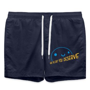 the day you deserve - Swim Trunks - french navy - Front - AI Model Male 185 light (185cm)