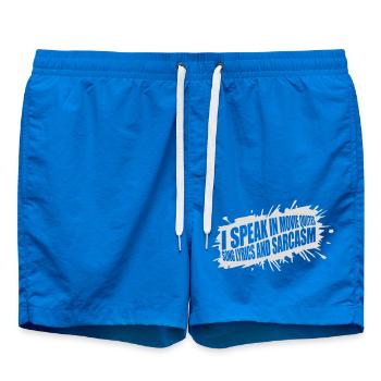 parler des paroles et du sarcasme - Short de bain - cobalt blue - Devant