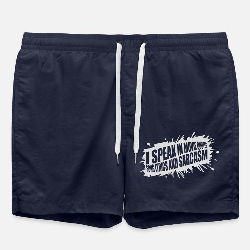 speak lyrics and sarcasm - Swim Trunks - french navy