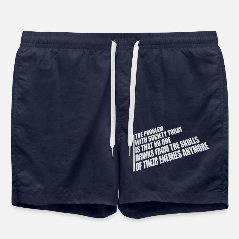 boissons de crânes ennemis - Short de bain - bleu marine