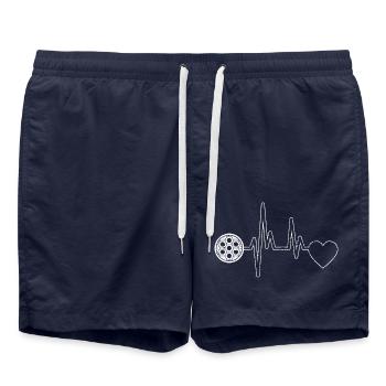 Fußballspieler Fußball Fußballtrainer Fußballer - Badeshorts - French Navy - Vorne - AI Model Male 185 light (185cm)