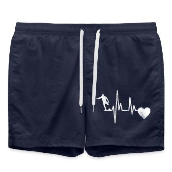 Fußballspieler Fußball Fußballtrainer Fußballer - Badeshorts - French Navy - Vorne - AI Model Male 185 light (185cm)