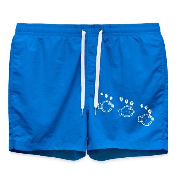 Drei lustige Schwarmfische in Formation - Badeshorts - Cobalt blue - Vorne