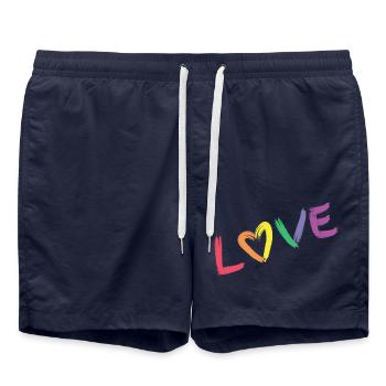LGBTQ 1 - Short de bain - bleu marine - Devant - AI Model Male 185 light (185cm)
