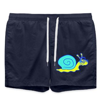 Cool DJ Escargot Mignon Shell - Short de bain - bleu marine - Devant - AI Model Male 185 light (185cm)