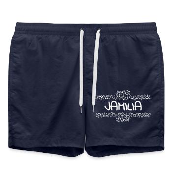 First name Jamilia - Swim Trunks - french navy - Front - AI Model Male 185 light (185cm)