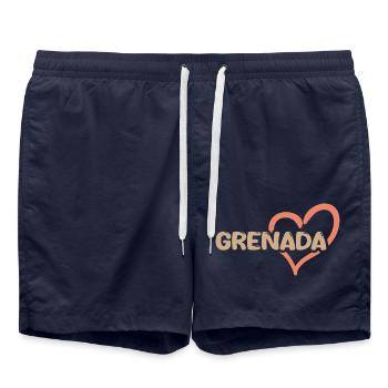 Cadeau pour la Grenade - Short de bain - bleu marine - Devant - AI Model Male 185 light (185cm)