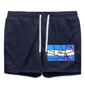 Nicaragua Nicaragua - Swim Trunks - french navy - Front - AI Model Male 185 light (185cm)