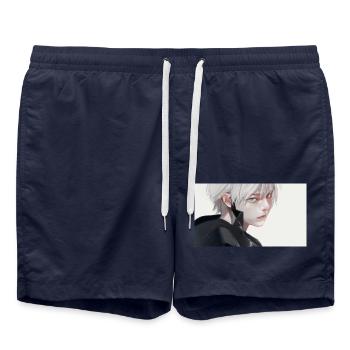 ANIME SWS WHITE - Badeshorts - French Navy - Vorne - AI Model Male 185 light (185cm)