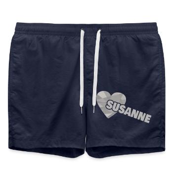 Dear Susanne, - Swim Trunks - french navy - Front - AI Model Male 185 light (185cm)