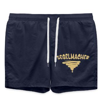 Beruf Segelmacher - Badeshorts - French Navy - Vorne - AI Model Male 185 light (185cm)