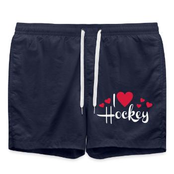 hockey - Swim Trunks - french navy - Front - AI Model Male 185 light (185cm)
