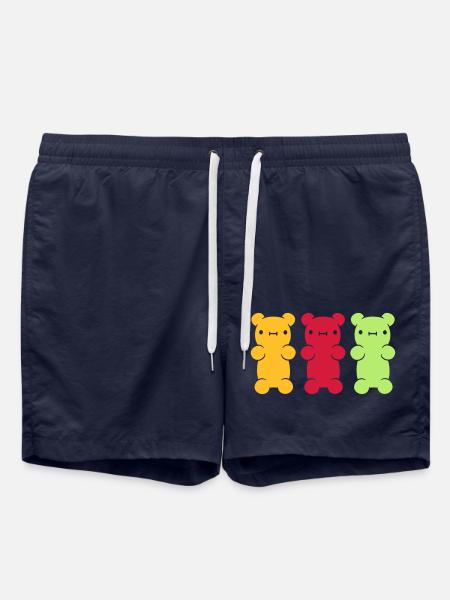 3 bunte Gummibaerchen - Badeshorts - French Navy