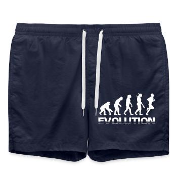 Running Evolution History Jogging - Swim Trunks - french navy - Front - AI Model Male 185 light (185cm)