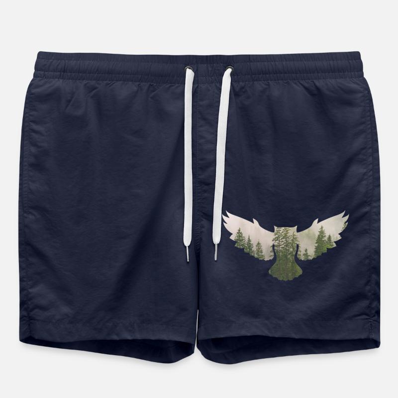 forest 3 in owl - Swim Trunks - french navy