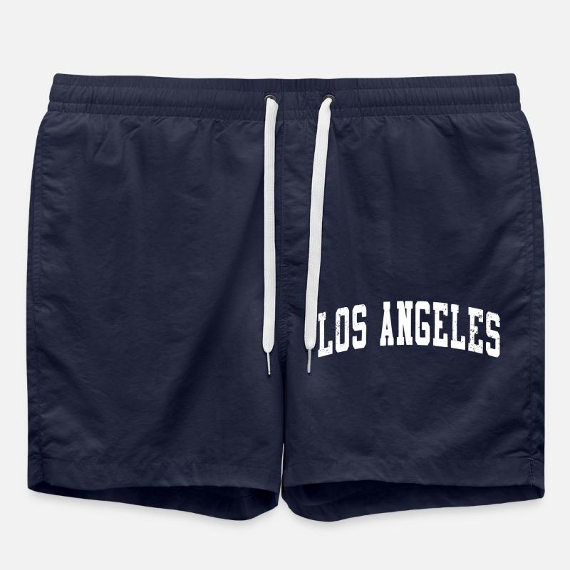 Los Angeles - Retro - Short de bain - bleu marine