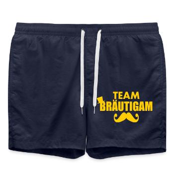 Team bräutigam - Badeshorts - French Navy - Vorne - AI Model Male 185 light (185cm)