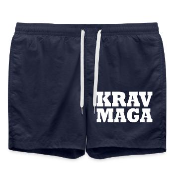 Krav maga - Badeshorts - French Navy - Vorne - AI Model Male 185 light (185cm)