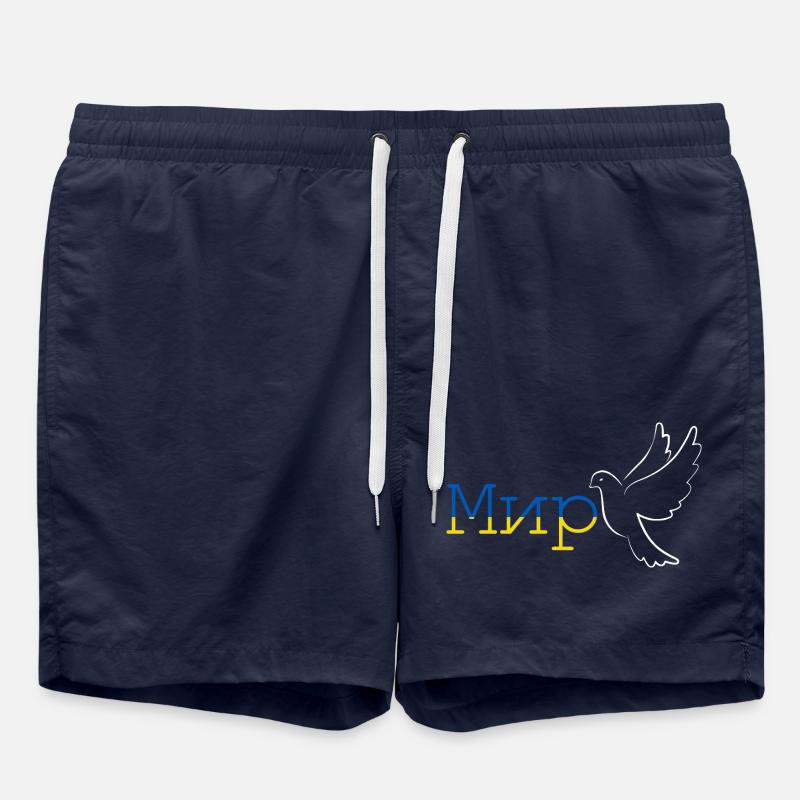 Peace Ukraine Finland Russia - Swim Trunks - french navy
