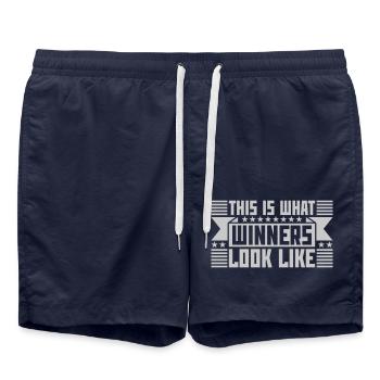 À quoi ressemblent les gagnants - Short de bain - bleu marine - Devant - AI Model Male 185 light (185cm)