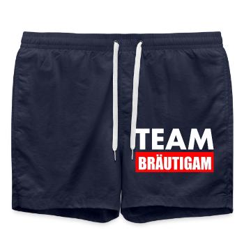 Team bräutigam - Badeshorts - French Navy - Vorne - AI Model Male 185 light (185cm)