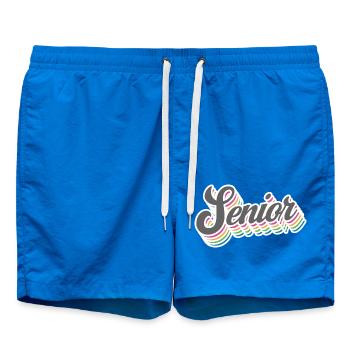 Senior - Student Class Retro Graduation Party Geschenk - Badeshorts - Cobalt blue - Vorne
