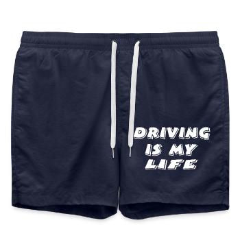 Car - Swim Trunks - french navy - Front - AI Model Male 185 light (185cm)