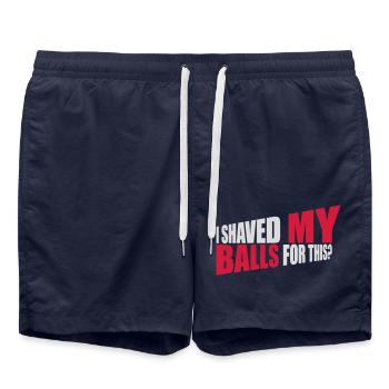 I shaved my balls - Badeshorts - French Navy - Vorne - AI Model Male 185 light (185cm)