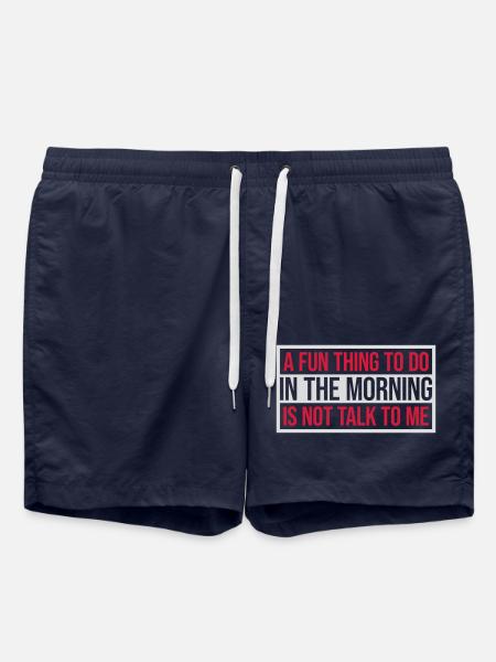 not talk to me - Swim Trunks - french navy