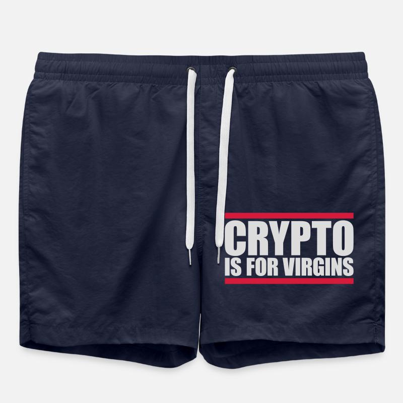 Crypto est pour les vierges - Short de bain - bleu marine