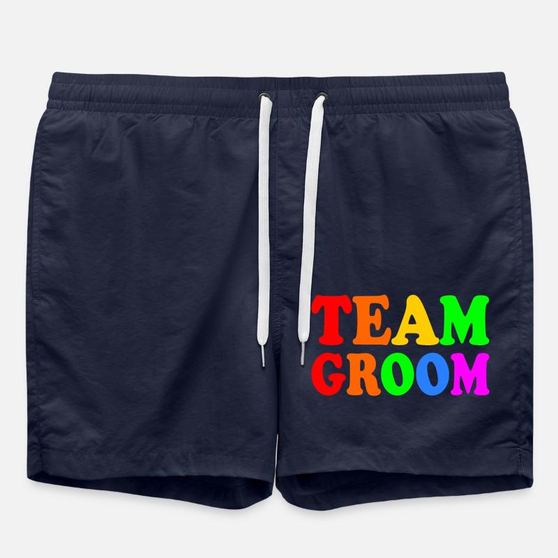 Team groom - Swim Trunks - french navy