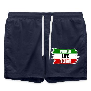 Women life freedom - Short de bain - bleu marine - Devant - AI Model Male 185 light (185cm)