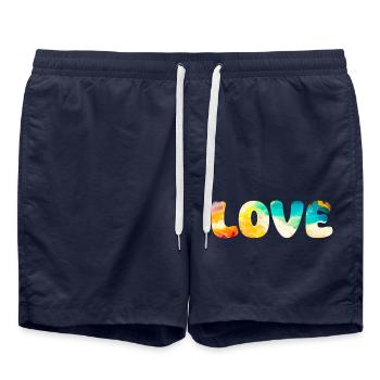 AMOUR - Short de bain - bleu marine - Devant - AI Model Male 185 light (185cm)